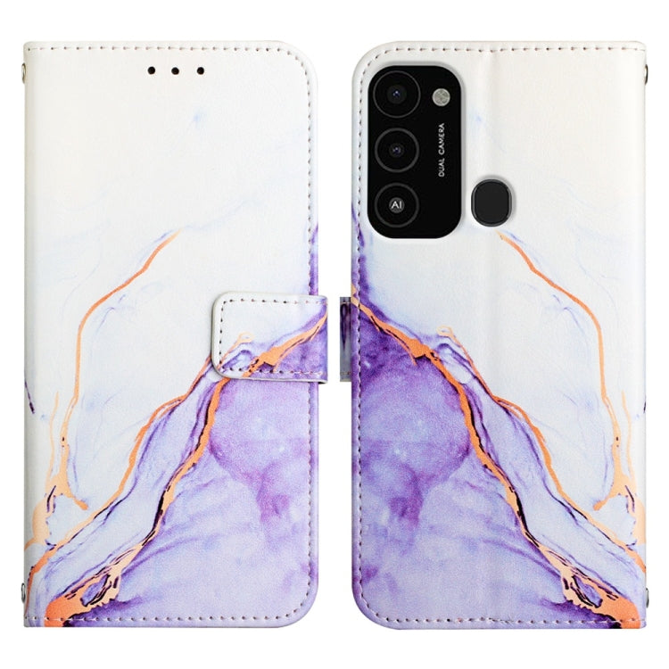 For Tecno Spark Go 2022 / Spark 8C PT003 Marble Pattern Flip Leather Phone Case