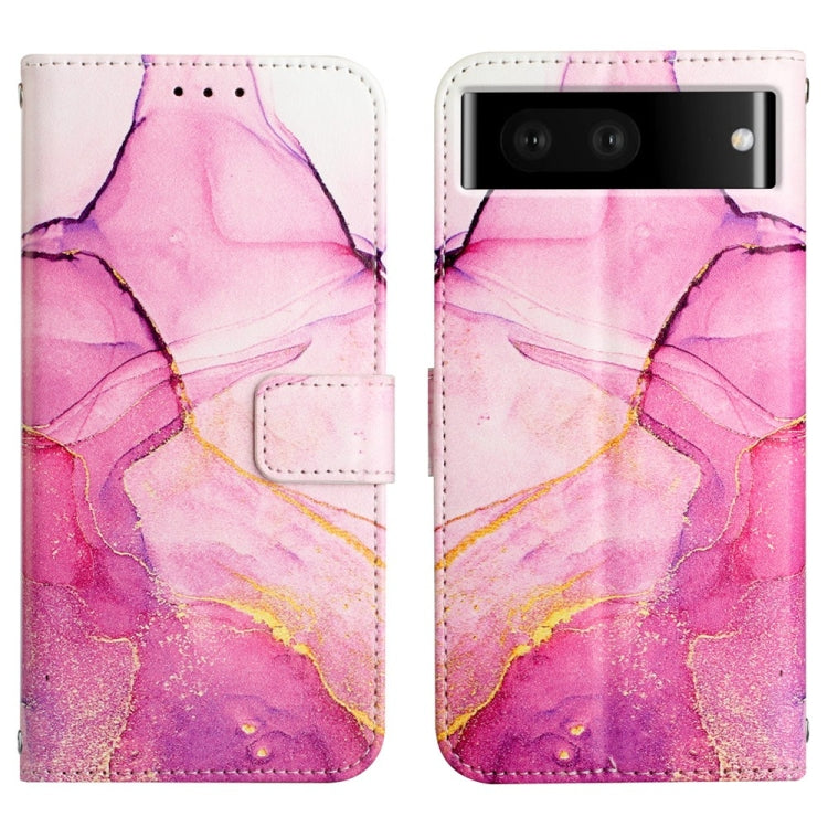 For Google Pixel 7 Pro 5G PT003 Marble Pattern Flip Leather Phone Case