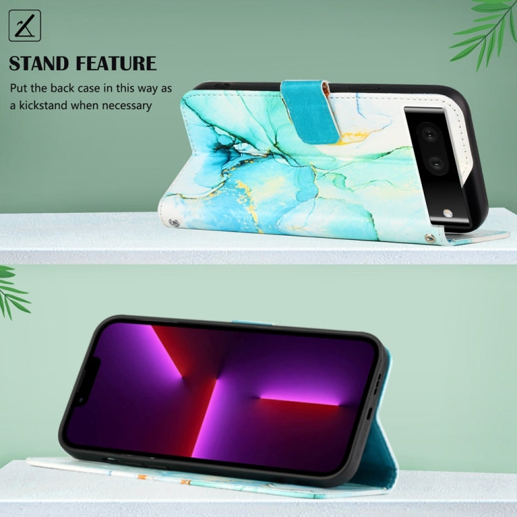 For Google Pixel 7 Pro 5G PT003 Marble Pattern Flip Leather Phone Case