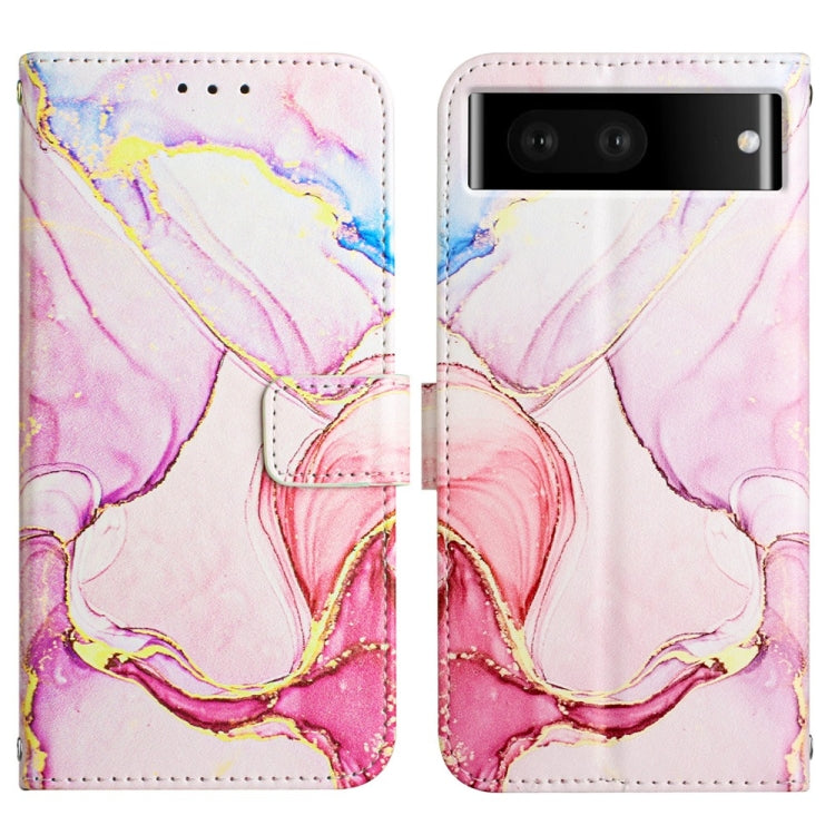 For Google Pixel 7 Pro 5G PT003 Marble Pattern Flip Leather Phone Case