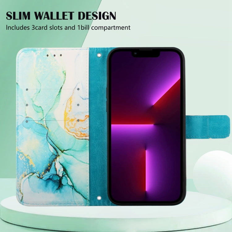 For Xiaomi Poco M4 Pro 4G PT003 Marble Pattern Flip Leather Phone Case