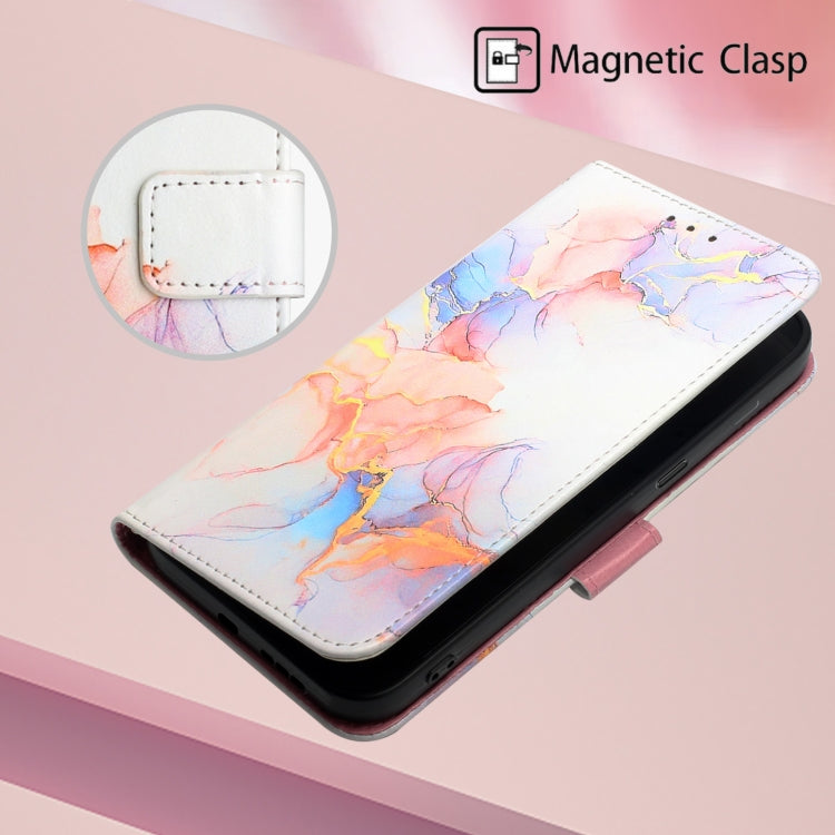 For Samsung Galaxy S21 5G PT003 Marble Pattern Flip Leather Phone Case