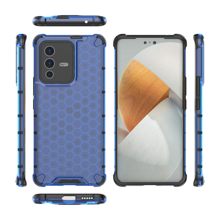 For vivo S12 Pro Shockproof Honeycomb PC + TPU Phone Case