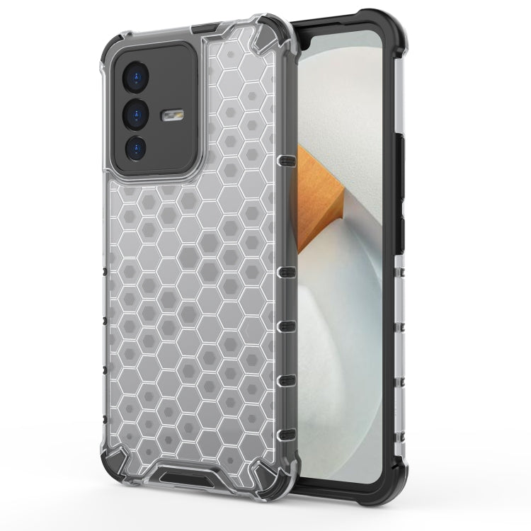 For vivo S12 / V23 5G Shockproof Honeycomb PC + TPU Phone Case