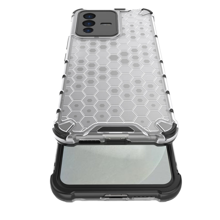 For vivo S12 / V23 5G Shockproof Honeycomb PC + TPU Phone Case
