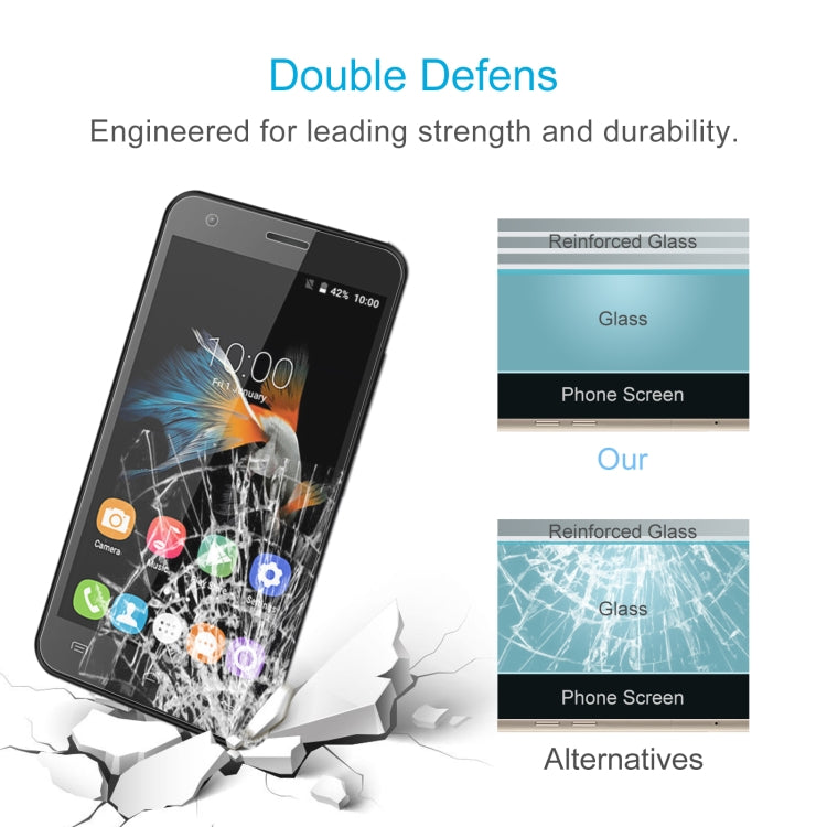 10 PCS 0.26mm 9H 2.5D Tempered Glass Film For OUKITEL C2