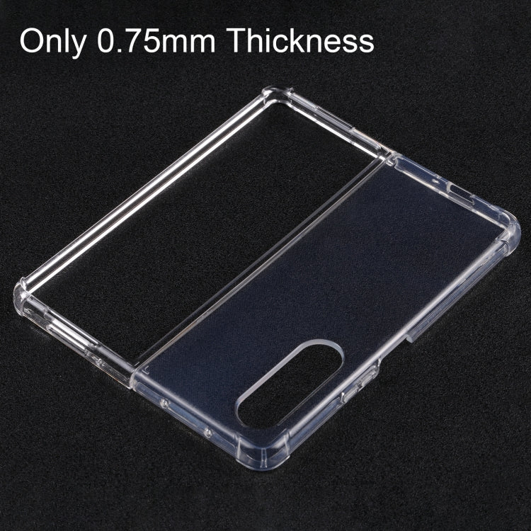For Samsung Galaxy Z Fold3 5G 0.75mm Ultra-thin Transparent Folding TPU Phone Case
