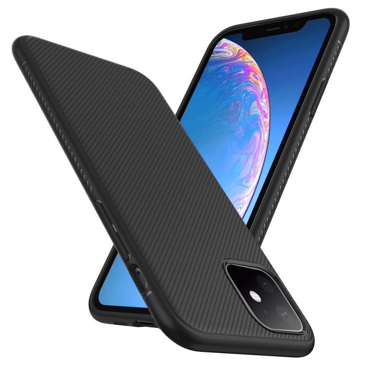 For iPhone 11 Lenuo Leshen Series Stripe Texture TPU Case