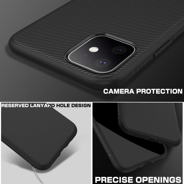 For iPhone 11 Lenuo Leshen Series Stripe Texture TPU Case