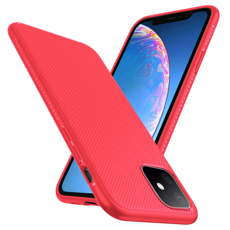 For iPhone 11 Lenuo Leshen Series Stripe Texture TPU Case