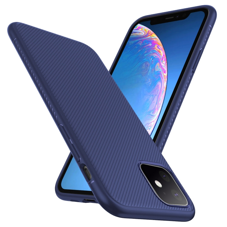 For iPhone 11 Lenuo Leshen Series Stripe Texture TPU Case