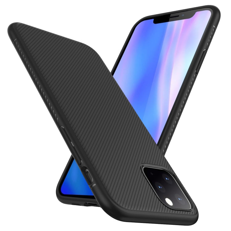 For iPhone 11 Pro Max Lenuo Leshen Series Stripe Texture TPU Case