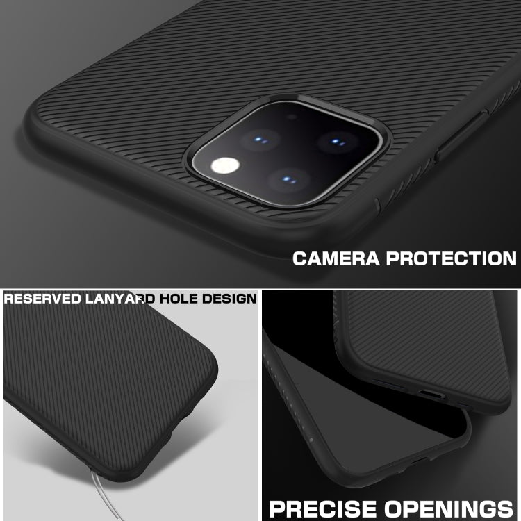 For iPhone 11 Pro Max Lenuo Leshen Series Stripe Texture TPU Case