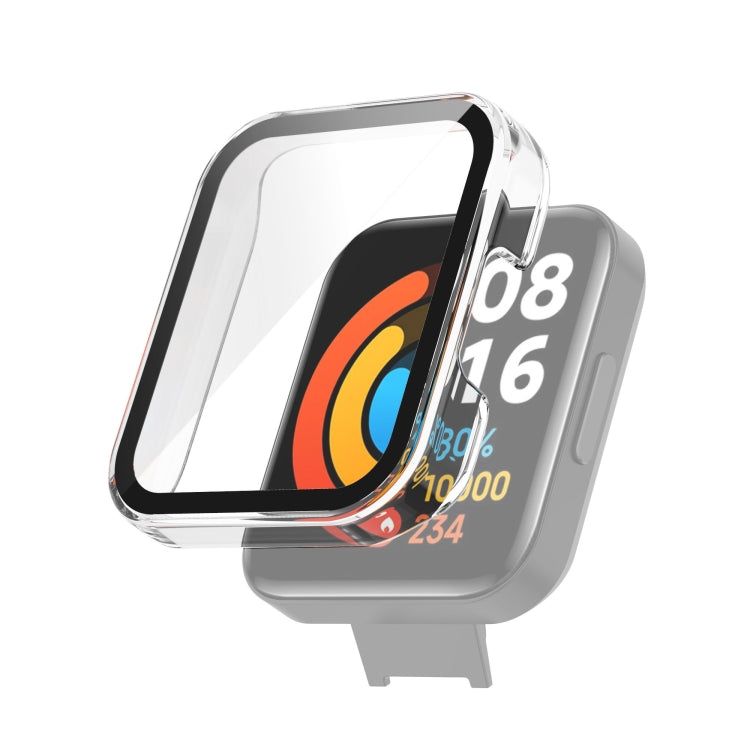 For Xiaomi Redmi Watch 2 Lite Foreign Version PC + Tempered Glass Watch Protective Case
