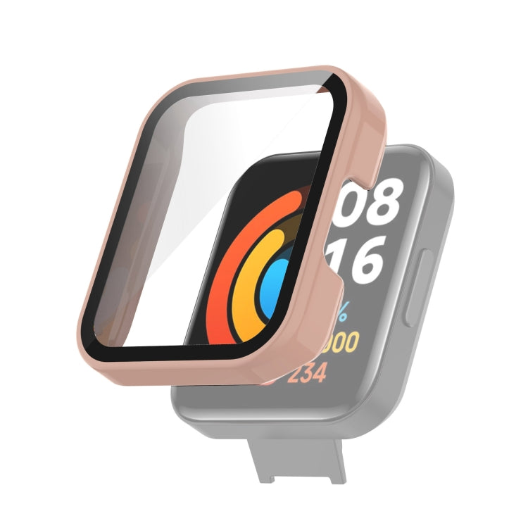 For Xiaomi Redmi Watch 2 Lite Foreign Version PC + Tempered Glass Watch Protective Case