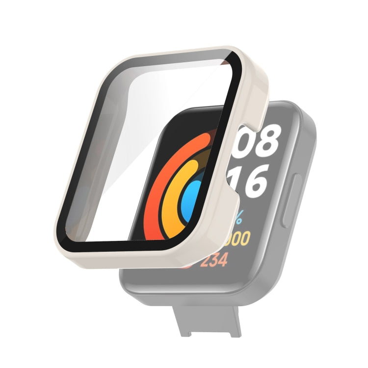 For Xiaomi Redmi Watch 2 Lite Foreign Version PC + Tempered Glass Watch Protective Case