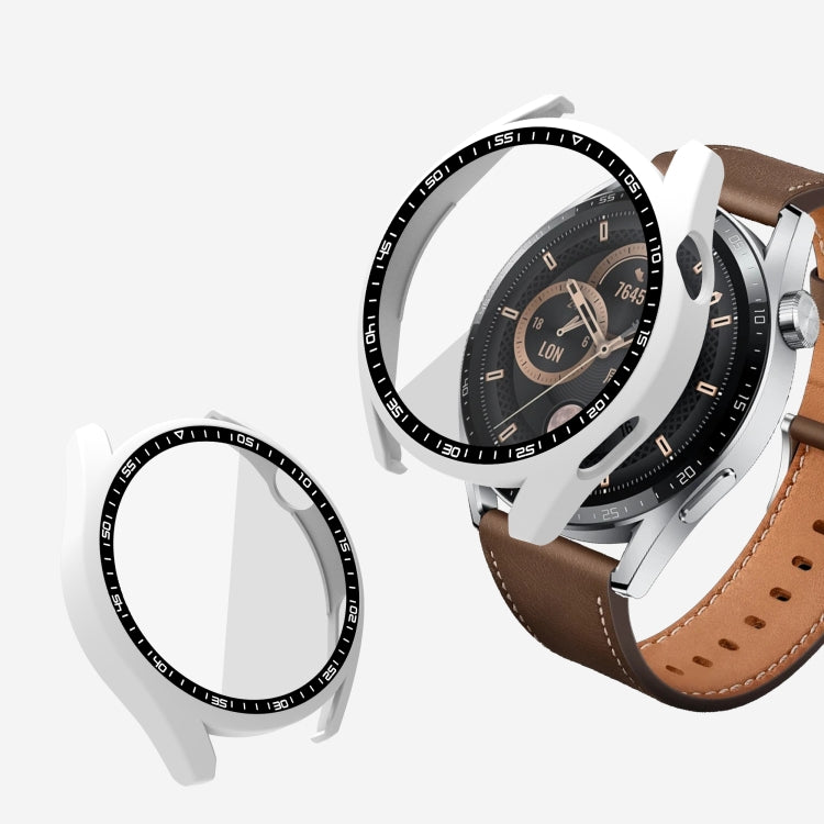 For Huawei Watch GT 3 46mm PC + Tempered Glass Watch Protective Case