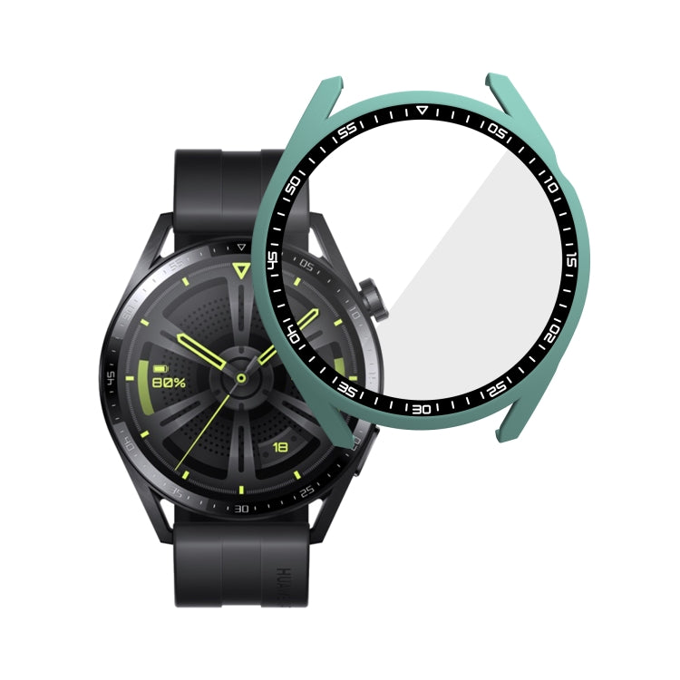 For Huawei Watch GT 3 46mm PC + Tempered Glass Watch Protective Case