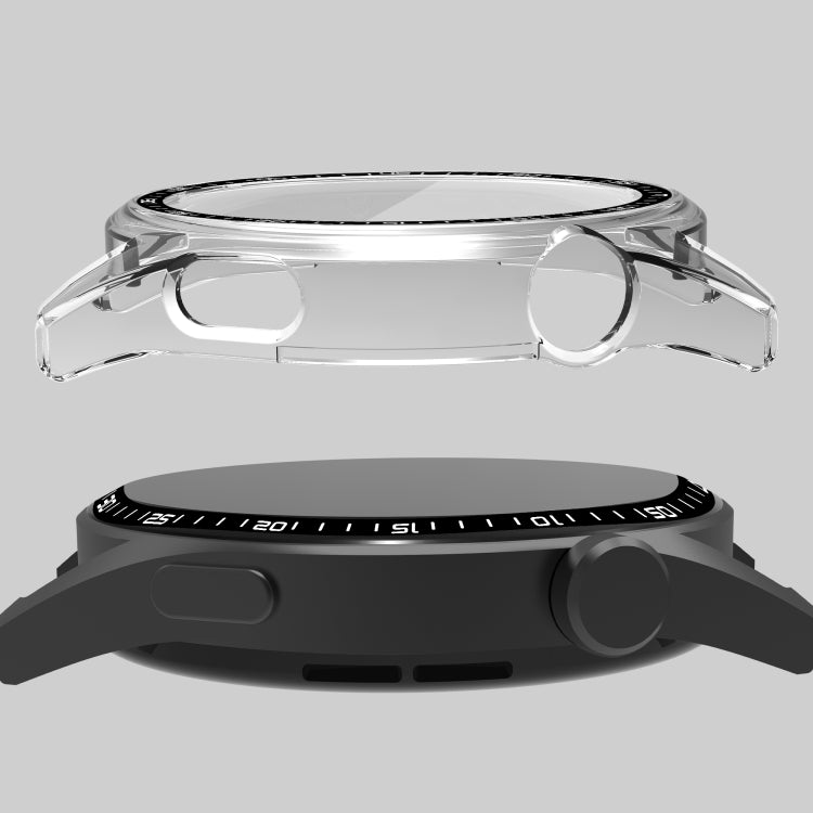 For Huawei Watch GT 3 46mm PC + Tempered Glass Watch Protective Case