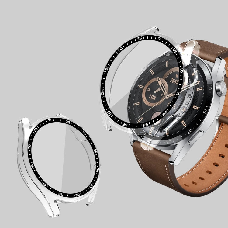 For Huawei Watch GT 3 46mm PC + Tempered Glass Watch Protective Case