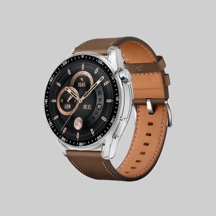 For Huawei Watch GT 3 46mm PC + Tempered Glass Watch Protective Case