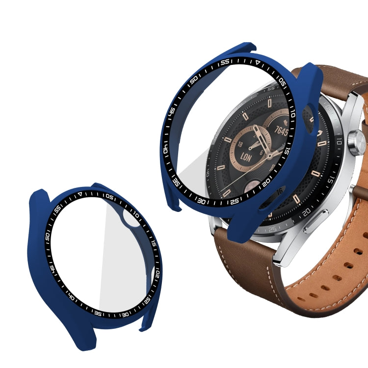 For Huawei Watch GT 3 46mm PC + Tempered Glass Watch Protective Case