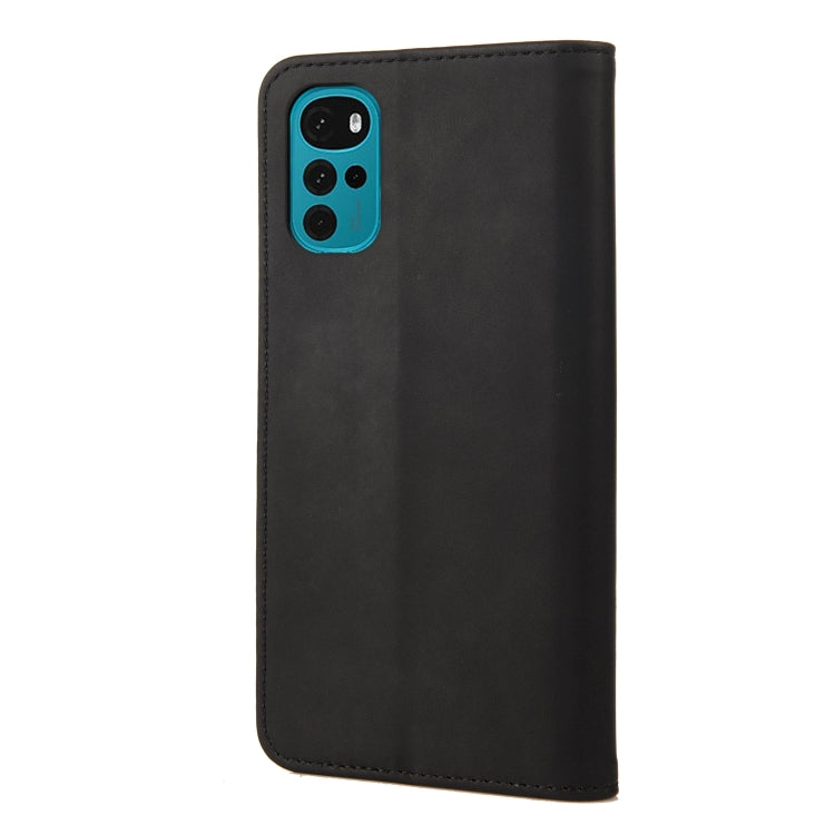 For Motorola Moto G22 Skin Feel Splicing Leather Phone Case