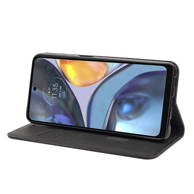 For Motorola Moto G22 Skin Feel Splicing Leather Phone Case