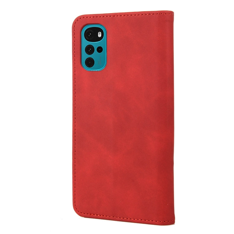 For Motorola Moto G22 Skin Feel Splicing Leather Phone Case