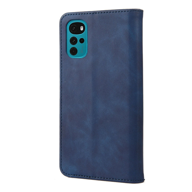 For Motorola Moto G22 Skin Feel Splicing Leather Phone Case