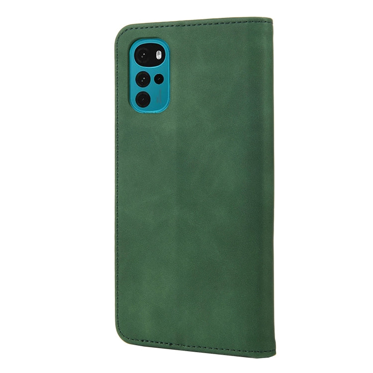 For Motorola Moto G22 Skin Feel Splicing Leather Phone Case