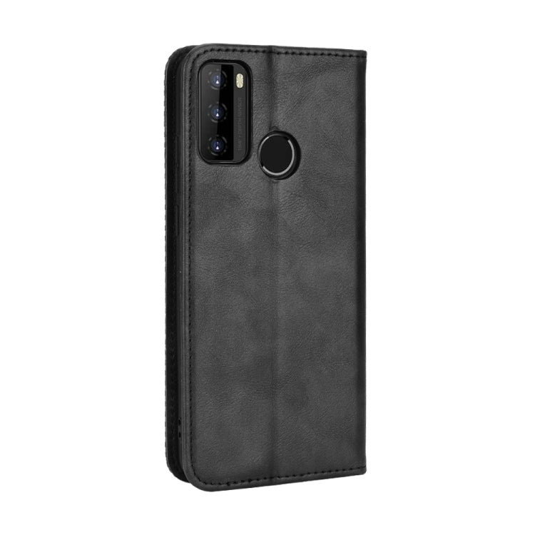 For BLU G51 Plus Magnetic Buckle Retro Texture Leather Phone Case