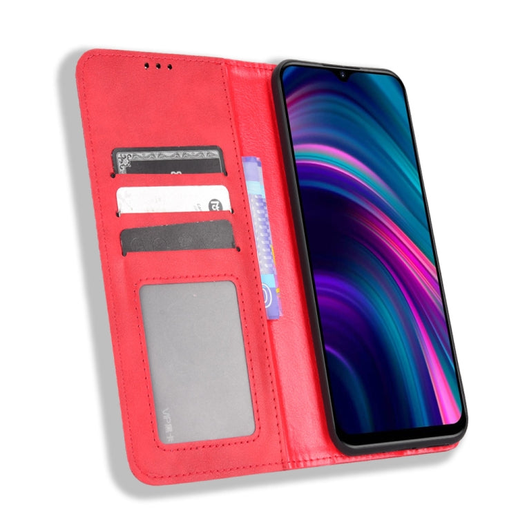 For BLU G51 Plus Magnetic Buckle Retro Texture Leather Phone Case