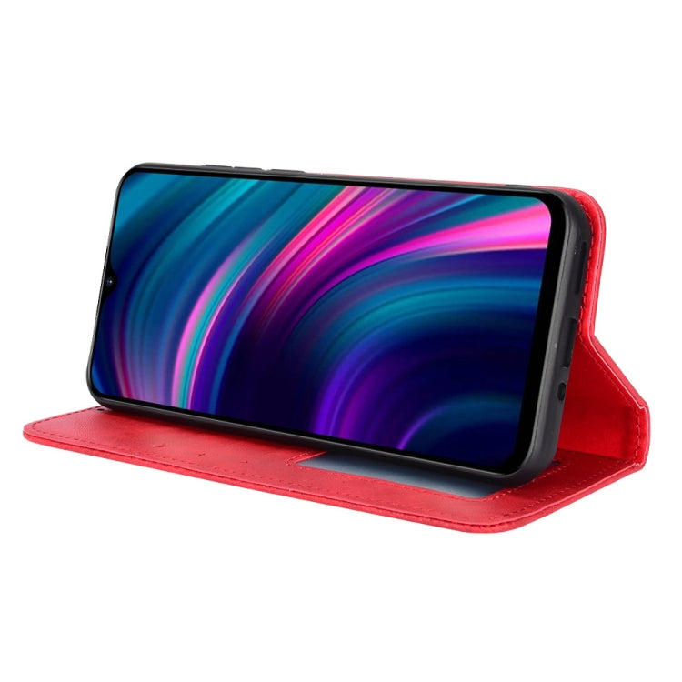 For BLU G51 Plus Magnetic Buckle Retro Texture Leather Phone Case