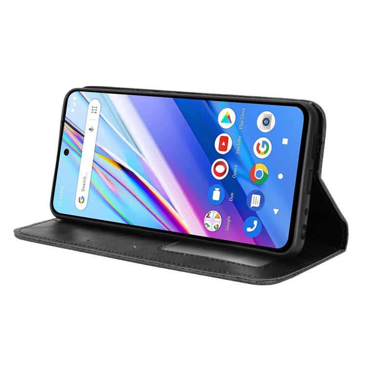 For BLU G91 Pro Magnetic Buckle Retro Texture Leather Phone Case