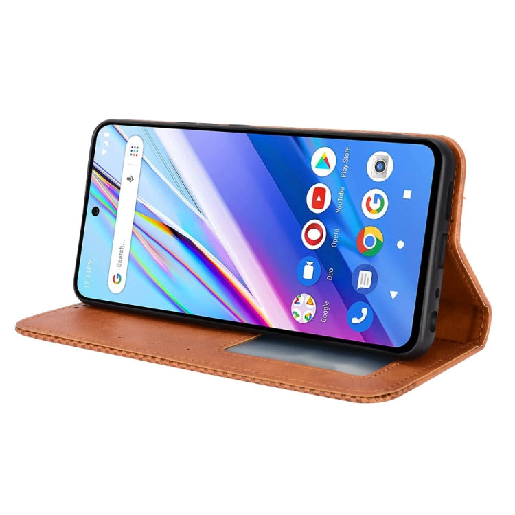 For BLU G91 Pro Magnetic Buckle Retro Texture Leather Phone Case