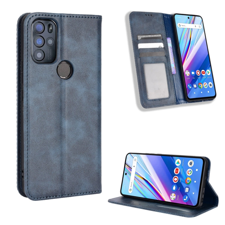 For BLU G91 Pro Magnetic Buckle Retro Texture Leather Phone Case