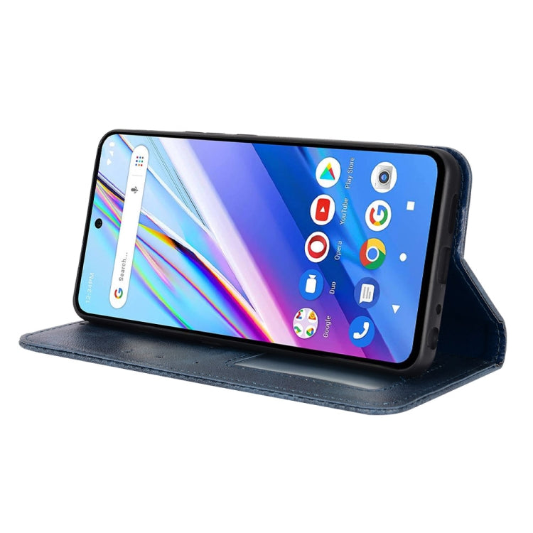 For BLU G91 Pro Magnetic Buckle Retro Texture Leather Phone Case