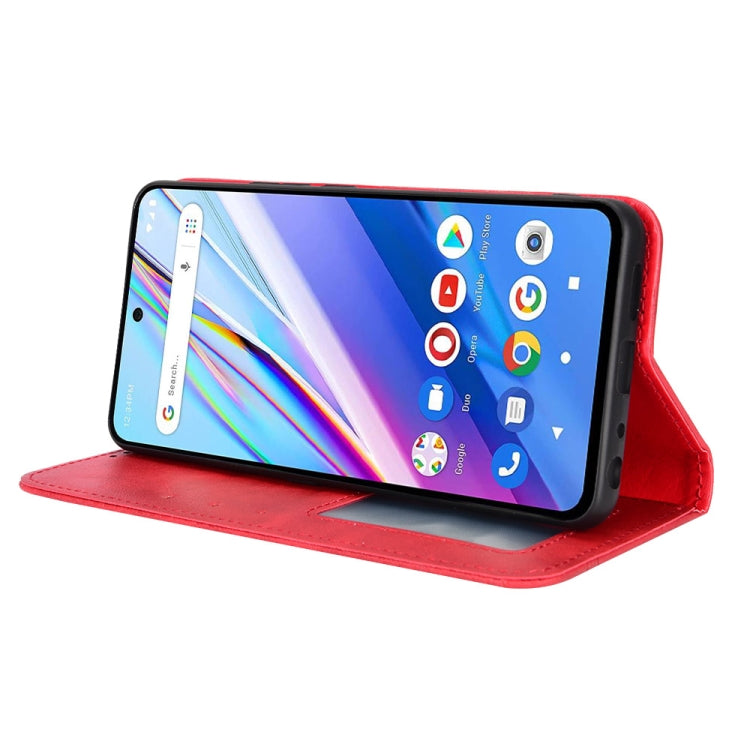 For BLU G91 Pro Magnetic Buckle Retro Texture Leather Phone Case