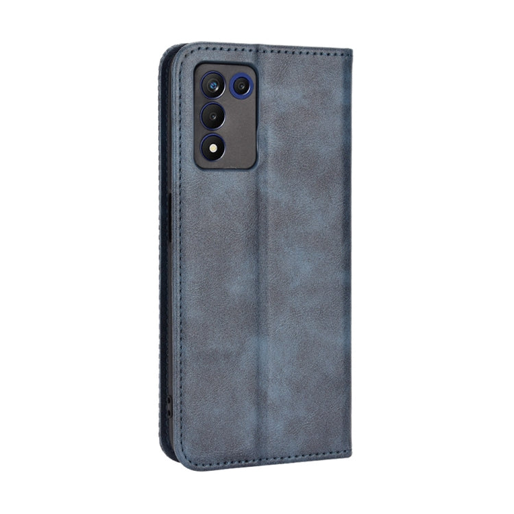 For OPPO Realme Q3T / Q3S Magnetic Buckle Retro Texture Leather Phone Case