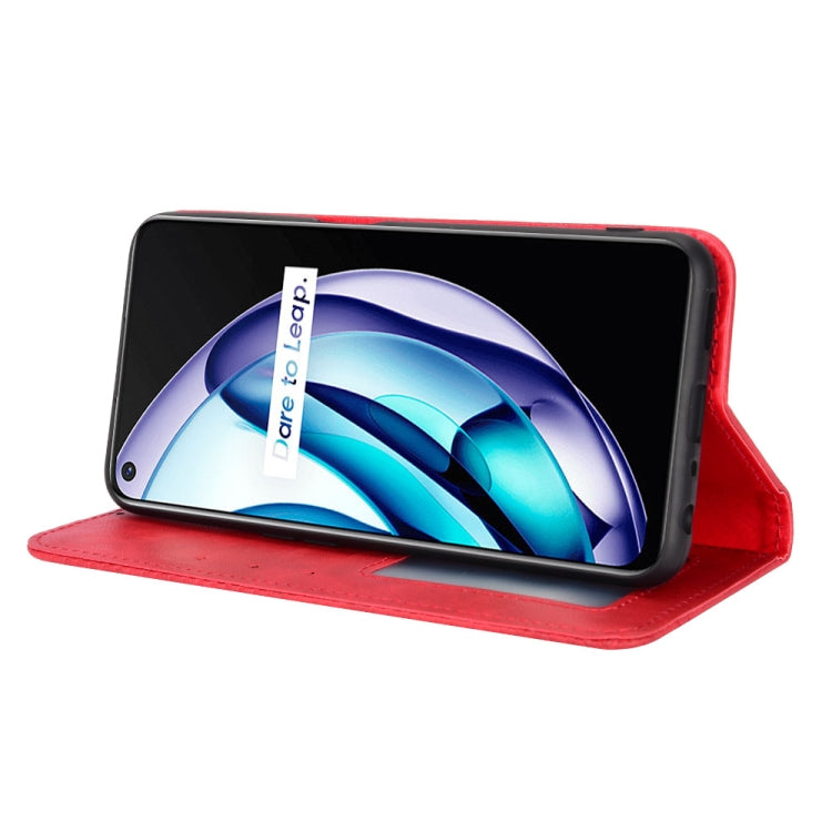 For OPPO Realme Q3T / Q3S Magnetic Buckle Retro Texture Leather Phone Case