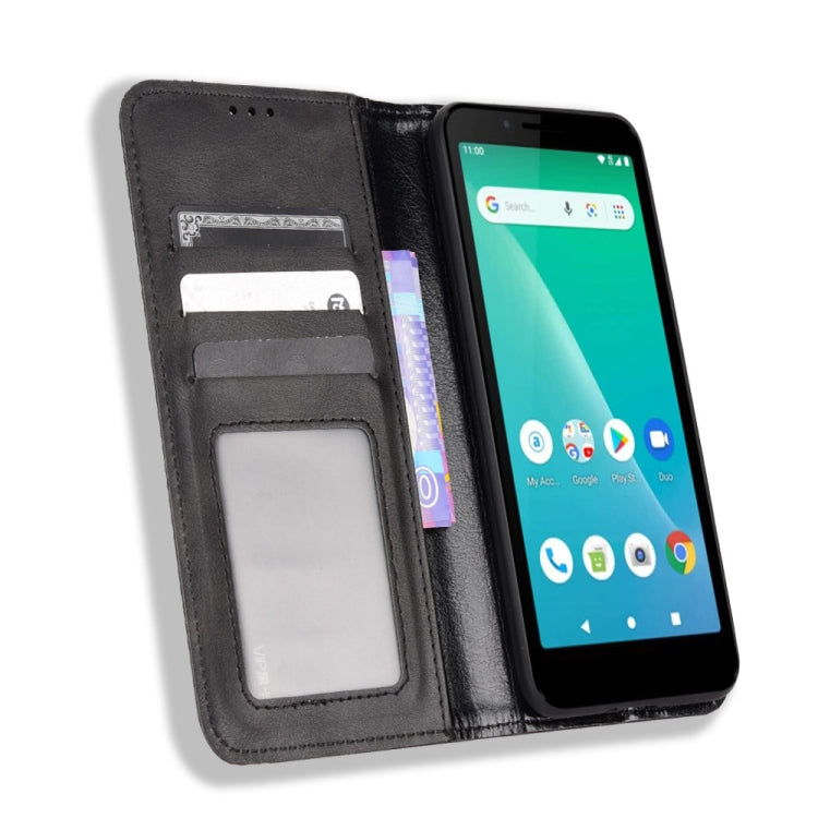 For Schok Volt SV55 / SV55216 Magnetic Buckle Retro Texture Leather Phone Case