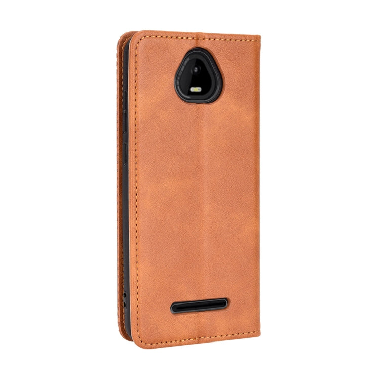 For Schok Volt SV55 / SV55216 Magnetic Buckle Retro Texture Leather Phone Case