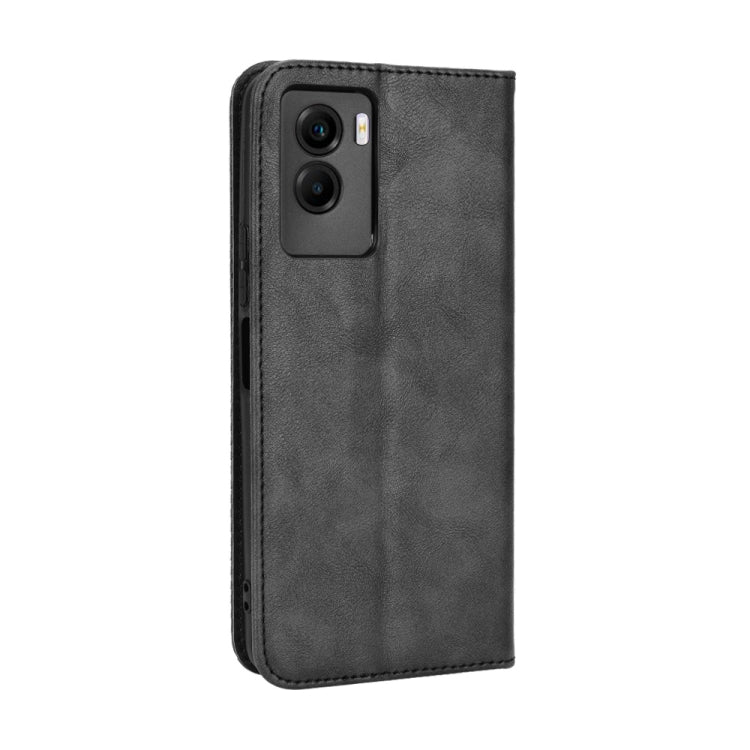 For vivo Y55s 5G Magnetic Buckle Retro Texture Leather Phone Case