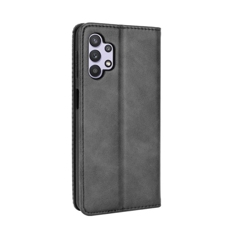 For Samsung Galaxy A13 4G Magnetic Buckle Retro Texture Leather Phone Case