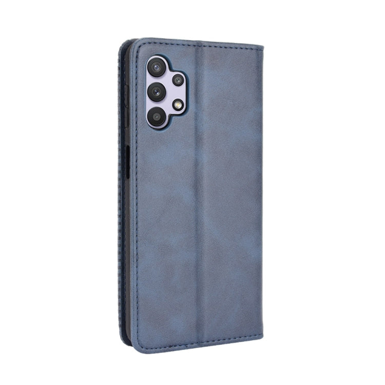 For Samsung Galaxy A13 4G Magnetic Buckle Retro Texture Leather Phone Case