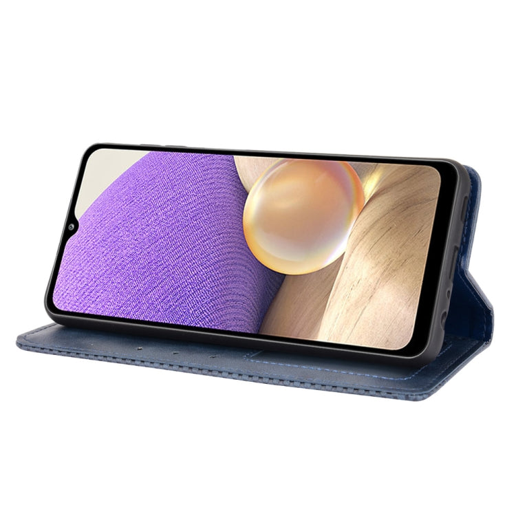 For Samsung Galaxy A13 4G Magnetic Buckle Retro Texture Leather Phone Case