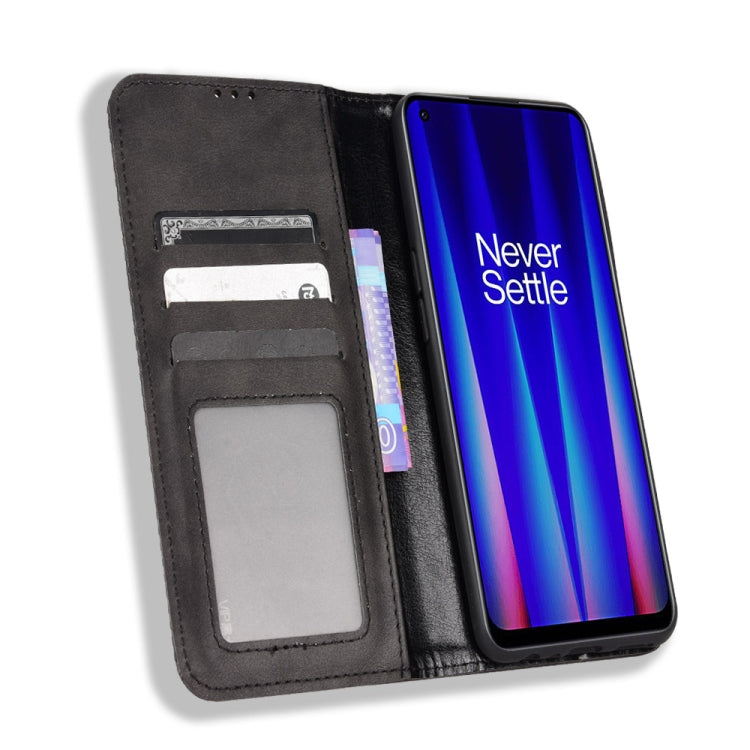 For OnePlus Nord CE 2 5G Magnetic Buckle Retro Texture Leather Phone Case