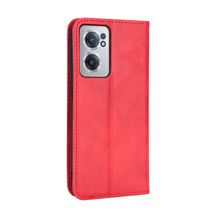 For OnePlus Nord CE 2 5G Magnetic Buckle Retro Texture Leather Phone Case