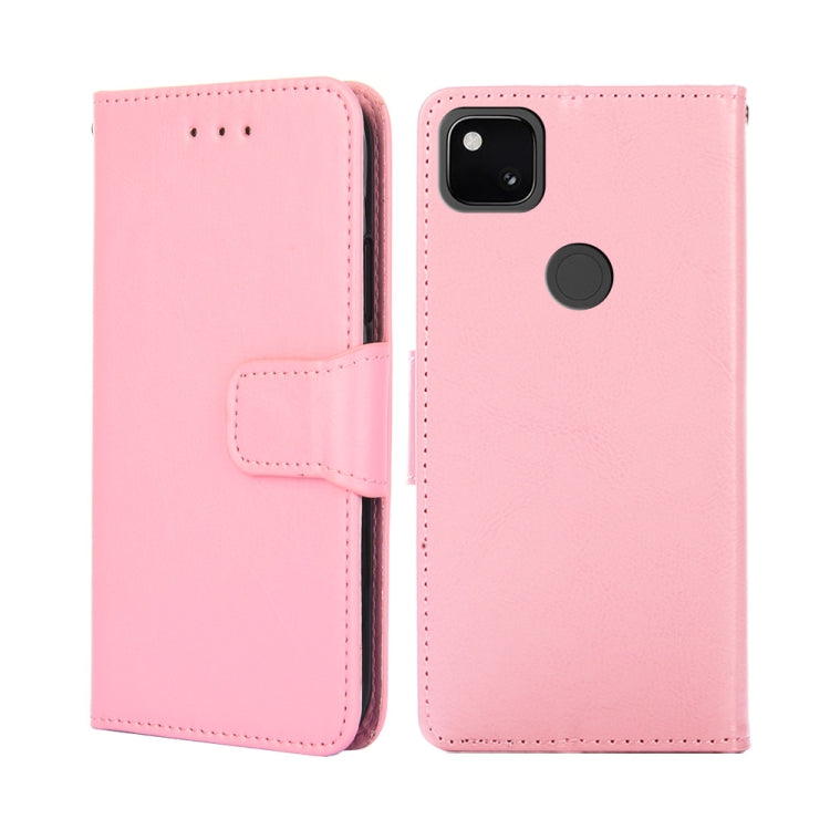 For Google Pixel 5 Crystal Texture Leather Phone Case